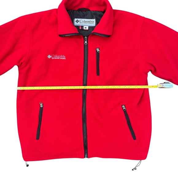 Columbia Men's Red Zip Up Sweater - Picture 7 of 9